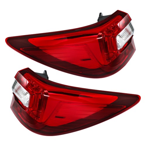 Driver&Passenger Halogen For Subaru Outback 2015-2019 Red Rear Brake Tail Lights