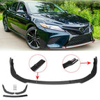 Front Bumper Lip Fit 2018-2020 Toyota Camry SE XSE Glossy Black