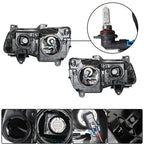 Headlight Black Pair Projector For Chrysler 300 11-14 Passenger + Driver Side