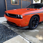 Black Front Lower Bumper Valance Air Dam Lip for Dodge Challenger 2008-2014
