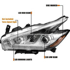 Full LED Headlight For 2015 2016 2017 2018 Nissan Murano  W/DRL Left Driver Side