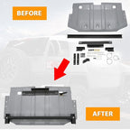 Rear Engine Skid Plate Aluminum Powder Coated for Toyota Fj Cruiser 2007-2013