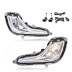 Fit For 2012-2017 Hyundai Accent Clear Bumper Fog Lights w/ Bulbs+Wiring+Switch