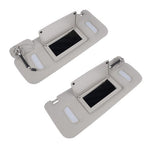 Pair Gray Sun Visors Right Left for Chevrolet Silverado GMC Sierra 2500HD 07-13