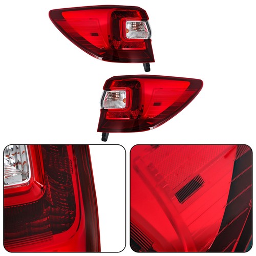 Driver&Passenger Halogen For Subaru Outback 2015-2019 Red Rear Brake Tail Lights