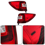 Driver&Passenger Halogen For Subaru Outback 2015-2019 Red Rear Brake Tail Lights