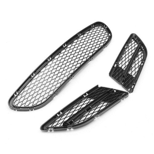 For BMW 3 Series E90 325i 328i 2009-2012 Black Mesh Front Lower Bumper Grille