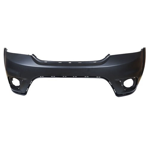 Front Bumper Cover Fit For 2011-2018 Dodge Journey with Fog Lamp Holes Black