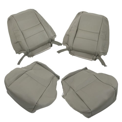 Compatible with 2000-2007 Toyota Sequoia 4PCS Front Driver & Passenger Seat Cover Gray