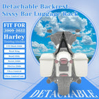 28 Inch Tall Passenger Backrest Sissy Bar for Harley Road King Street Glide 2009-25