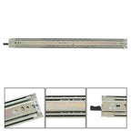 1 Pair of 24In Locking Drawer Slides Full Extension & Lock 150 lb Load Capacity