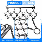 Steel Drag Harrow 4X4FT Heavy Duty Chain for ATV UTV Tractor Leveling Grading