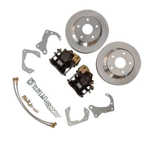 Rear Brake Disc Set for GM 7.5 Inch 10 Bolt Bolt-On Rear Brake Kit w/ E-Brake