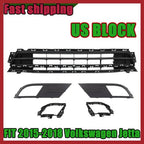 ZZ2V00734 Front Lower Grille Fog Light & Bezels & Brackets for Jetta 2015 2016