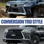 Front Upper Grille for Lexus LX570 2016-2021 Luxury Chrome Black NEW Style