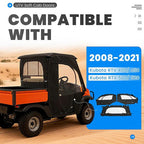 PVC Soft Doors Cab Enclosure Rear Window for Kubota RTV400 RTV450 2008 2021