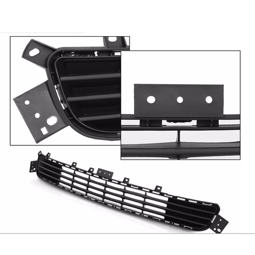 Fit 2014 2015 2016 2017 Infiniti Q50 Front Bumper Lower Grille Matte Black 14-17