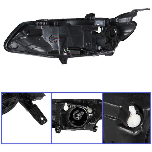 Headlamps Halogen Clear Lens Fit For Chevy Malibu 2016-2018 LH/Driver Headlights