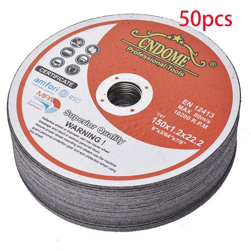 50 Pack 6"x.045"x7/8" Cut-off Wheel - Metal & Stainless Steel Cutting Discs