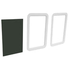 15 x24 White RV Window Entry Door Tinted Glass for Universal RV Trailer Camper