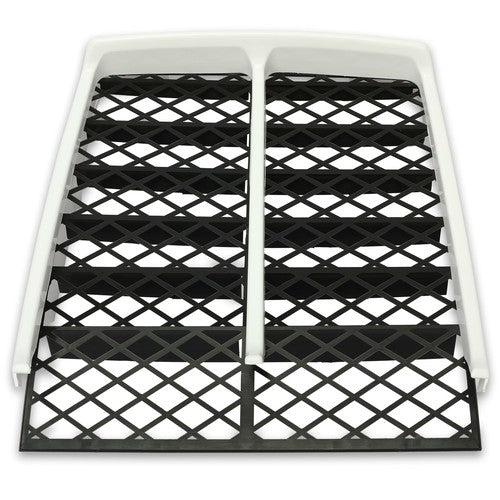 White Radiator Cover Plus Grill for 1987-2006 Yamaha Banshee 350 YFZ350 Front Panel