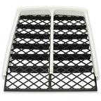 White Radiator Cover Plus Grill for 1987-2006 Yamaha Banshee 350 YFZ350 Front Panel