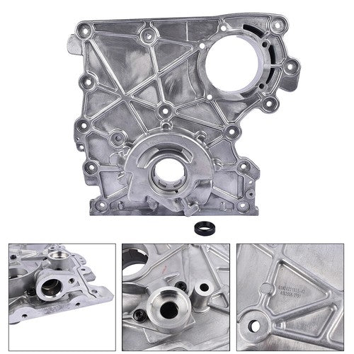 Engine Timing Chain Cover w/ Oil Pump for Chevy Colorado GMC Canyon Buick Isuzu