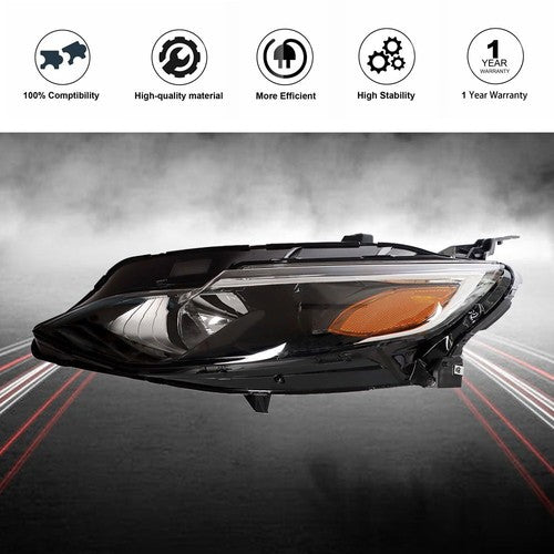 Fit For Chevy Malibu 2019-2020 Headlight Assembly Set Left Driver Side LH Clear