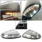 2 Pcs LED Mirror Turn Signal Lights Puddle Lamps For 2009 14 Dodge Ram 1500 2500
