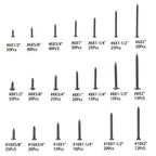 485 Pack Black wood screws kits with 20 different sizes #6, #8, #10 For Wood