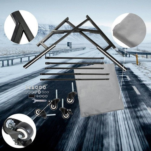 Hard Top Carrier Rack Storage Cart Holder Stand & Cover For Mercedes-Benz 380SLC