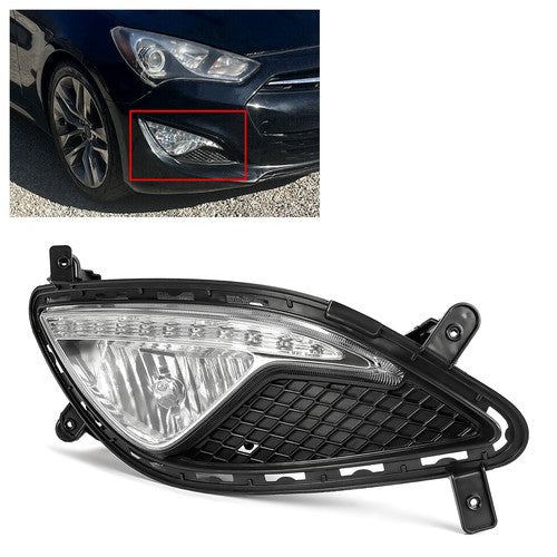 Fog Light Lamp Cover Connector Right Side for Hyundai 13-17 Genesis Coupe