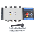 Industrial Automatic Transfer Switch 4P 400A 110V or 220V Plastic Copper Steel