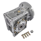 MRV063 Ratio 100:1 Worm Gear Speed Reducer, 56C Flange 0.57HP Input, Keyed Shaft