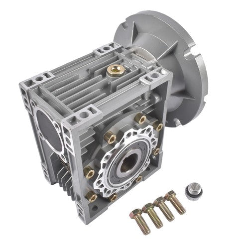 MRV063 Ratio 100:1 Worm Gear Speed Reducer, 56C Flange 0.57HP Input, Keyed Shaft