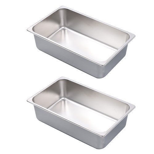 Table Pans Full Size 2 Pack 6 Inch Deep Restaurant Steam Table Pans Without Lid