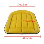 New For John Deere 310 310A 310B 401 401B Backhoe Loader Yellow Seat Cushion Set