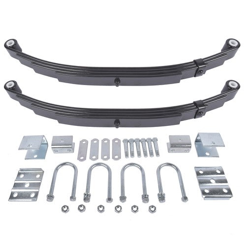 3500lb Single Trailer Axle Suspension Kit Leaf Spring U-bolt & Hanger Kit