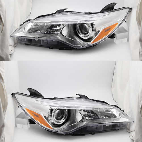Projector Headlight Assembly Chrome LH RH for 2015-2017 for Toyota Camry
