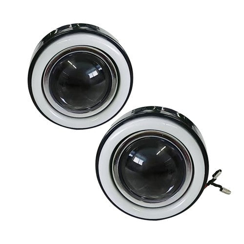 DRL White LED Halo Projector Fog Lights Lamp Angel Eye for 2016-2021 Honda Civic