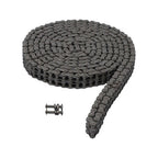 #35-2 Duplex Roller Chain 10 Feet Heavy Duty Double Strand with 2 Master Links