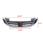 Chrome Front Upper Bumper Radiator Grille for Honda Accord Sedan 2013-2014-2015