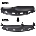 Black Dash Bezel Cover Overlay with Vents for Dodge Ram Pickup 1998 to 2001