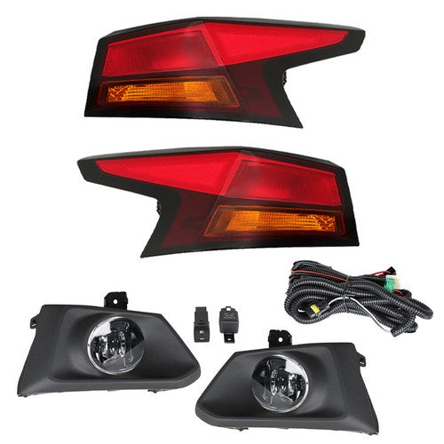 Left+Right Halogen Tail Light&Fog Light LED Fit For Nissan Altima 2019-2020 4pcs