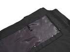 Soft Black Roof for Kawasaki Mule Pro FXT with PVC Upper Doors and Rear Window