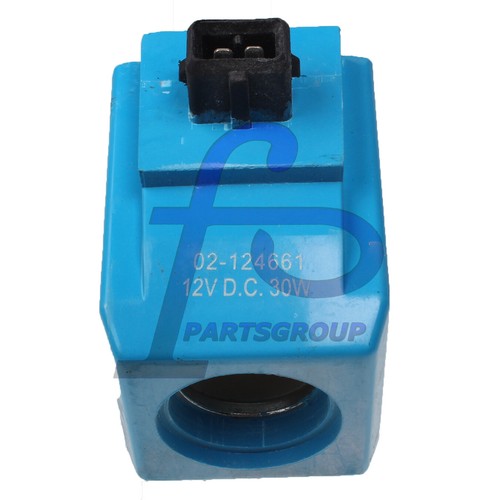 Solenoid Coil Flat Pin 721/10763 For JCB Backhoe 12V 30W Vickers