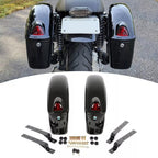 Universal Hard Bags Motorcycle Saddlebags Luggage Bag For Harley Softail Suzuki