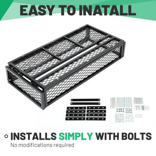 Universal For ATV Front&Rear Drop Cargo Basket Rack Storage Carrier Hauler 2 PCS