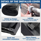 Soft Roll Up 5.8 FT Tonneau Cover with Light for GMC Sierra Silverado 1500 2007-2025