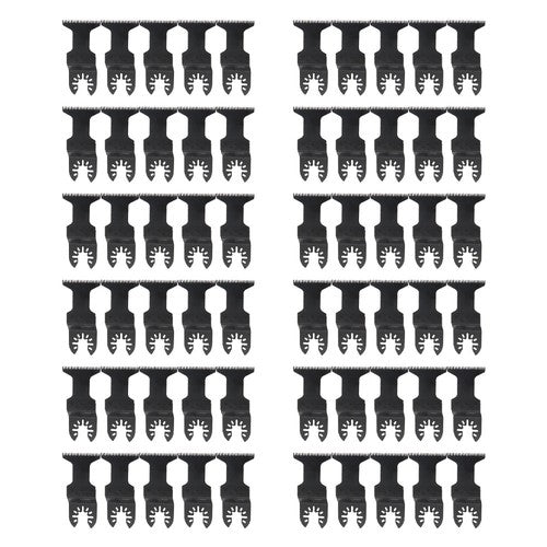 60 Pcs 1.75" - 3.5" Oscillating Multitool Tool Quick Release Saw Blades